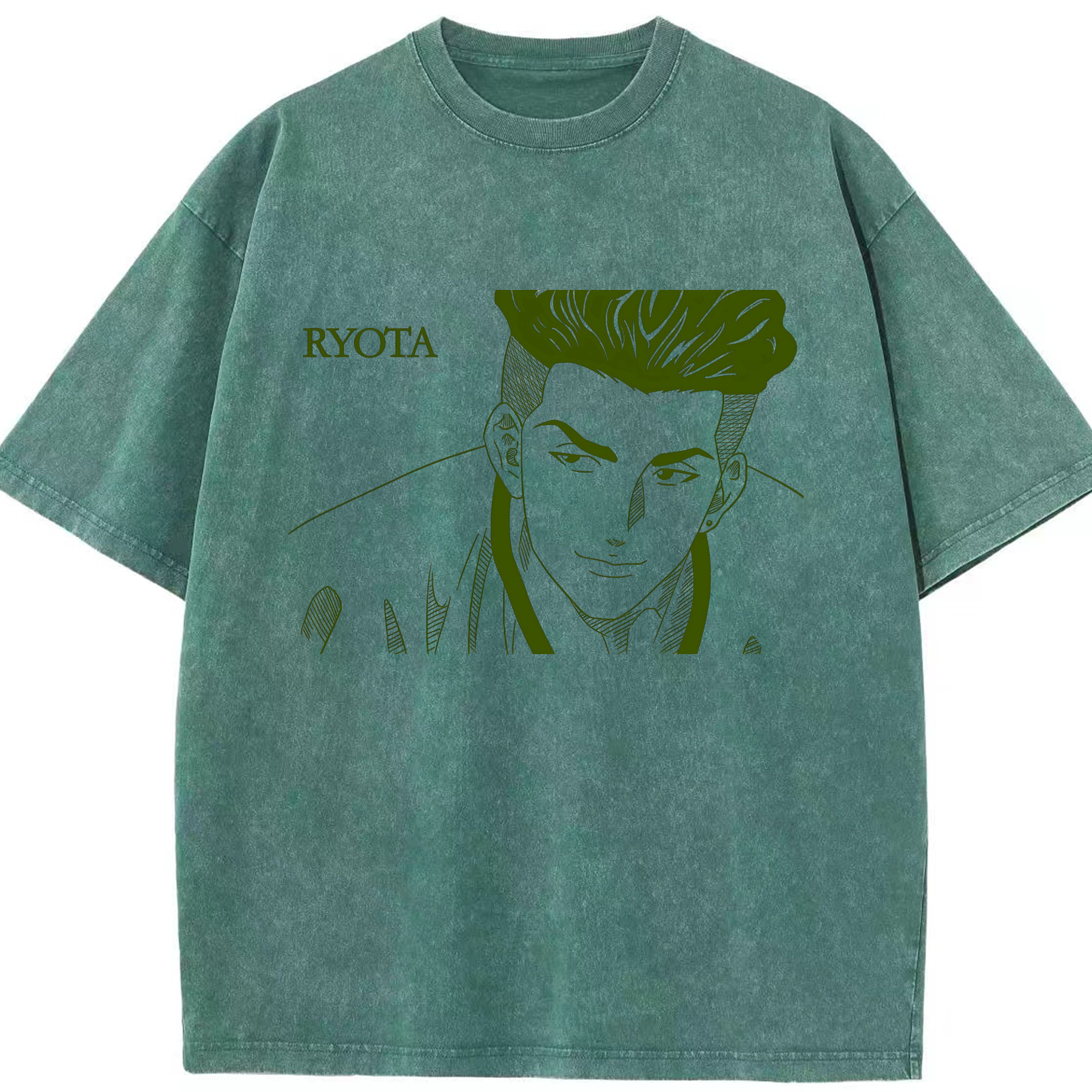 （画像用） SLAM DUNK／スラムダンク 綿100% ヴィンテージ風 半袖Tシャツ（フロントプリント）